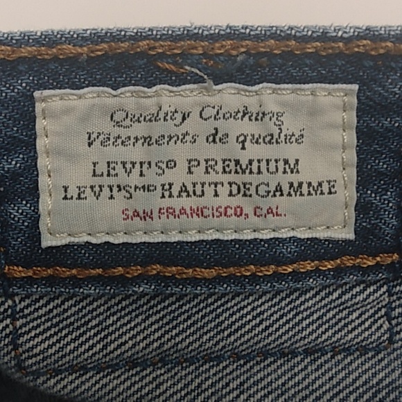 PREMIUM 501 LEVI'S STRAUSS & CO. Size W 28 L 32 Blue Button FLY - Picture 8 of 13